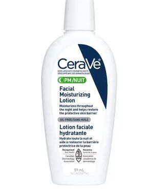 CeraVe Facial Moisturizing Lotion — White with Navy Accent